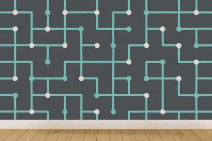 Cosmic Circuit Net stylish home wallpapers