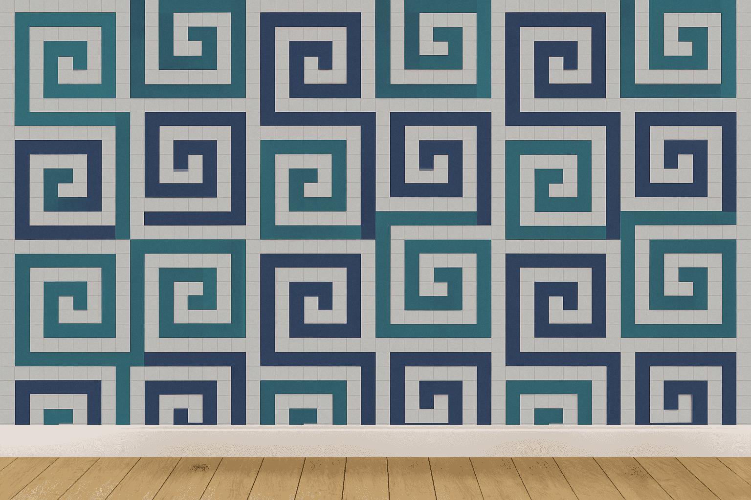 Constrained Spiral Grid premium wall decorations
