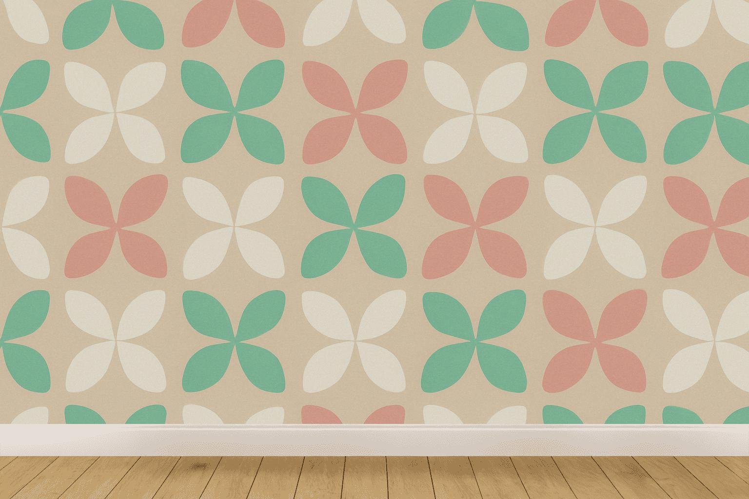 Petal Loop Repeater wallpapers for interior design