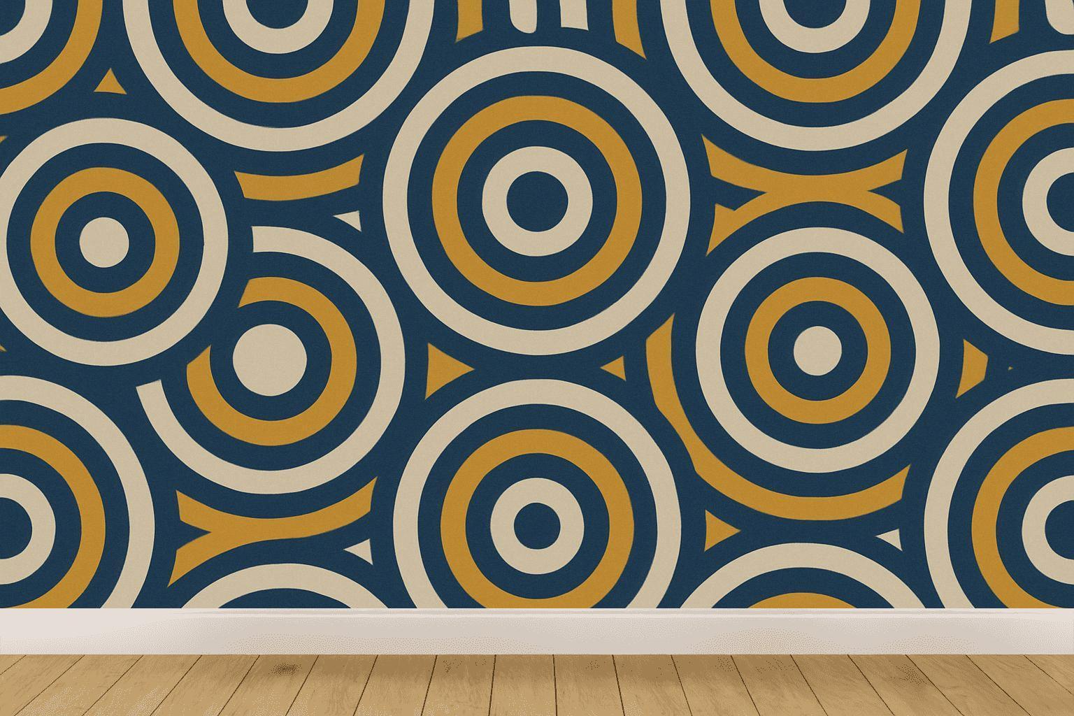 Radial Ring Register personalized wall coverings