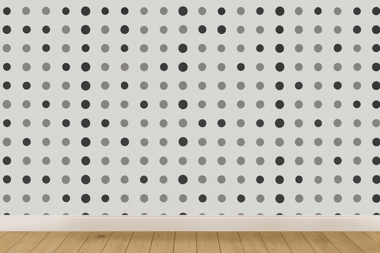 Binary Dot Drift Field wallpapers for interior design