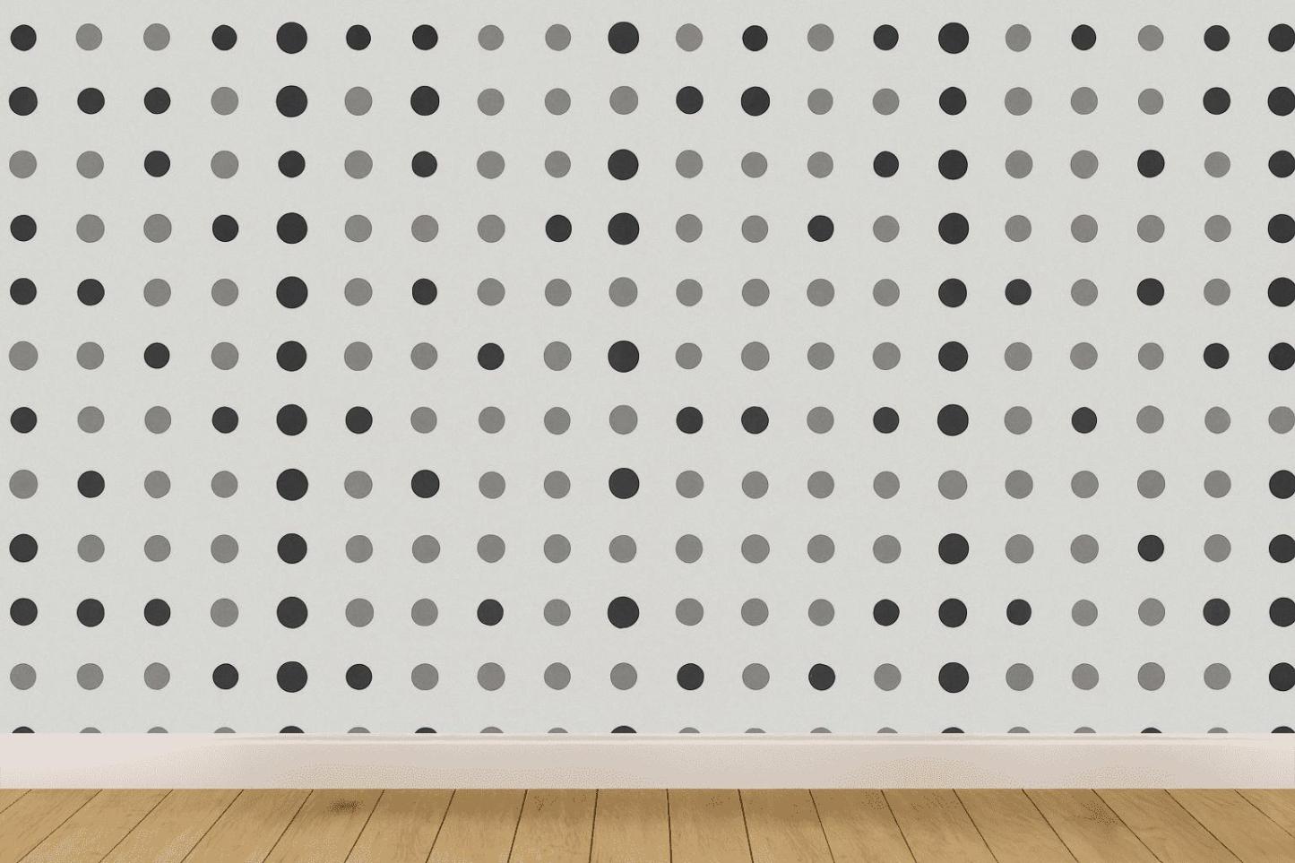 Binary Dot Drift Field wallpapers for interior design