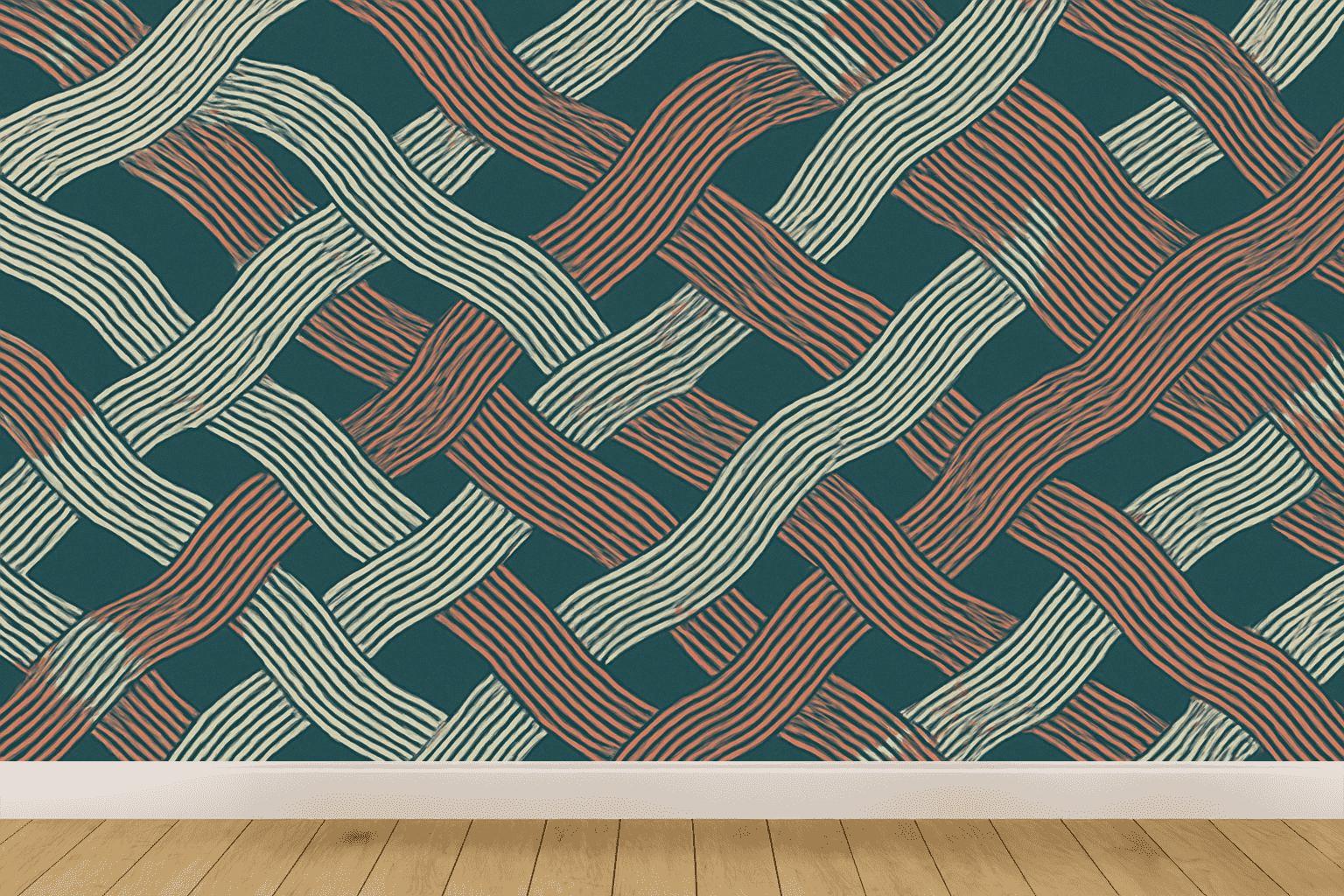 Moire Ribbon Interference Map premium wall decorations