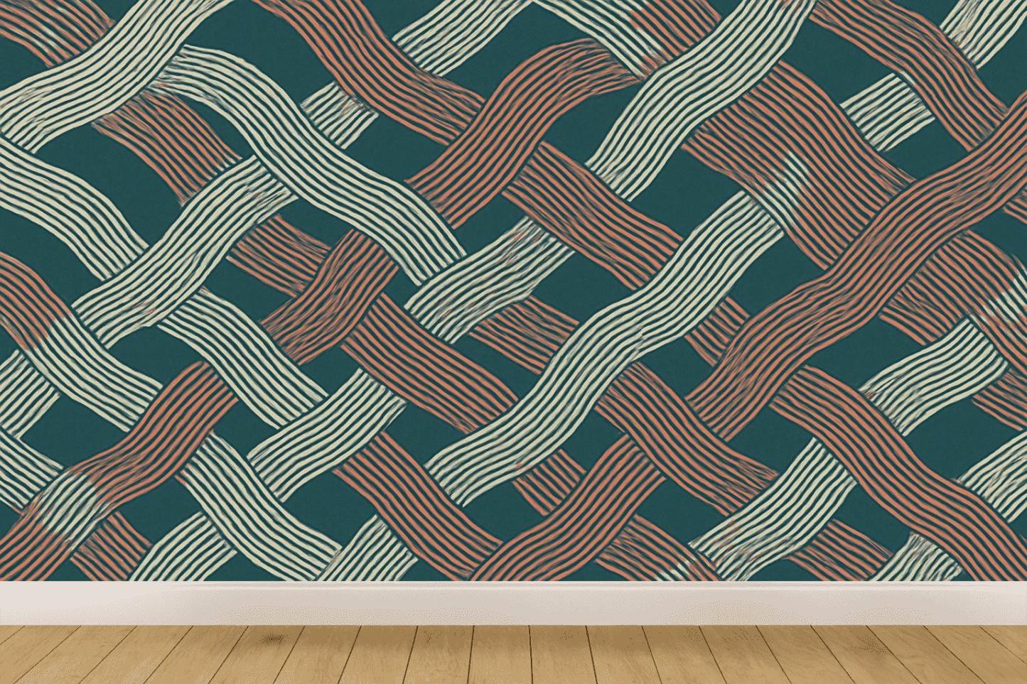 Moire Ribbon Interference Map premium wall decorations