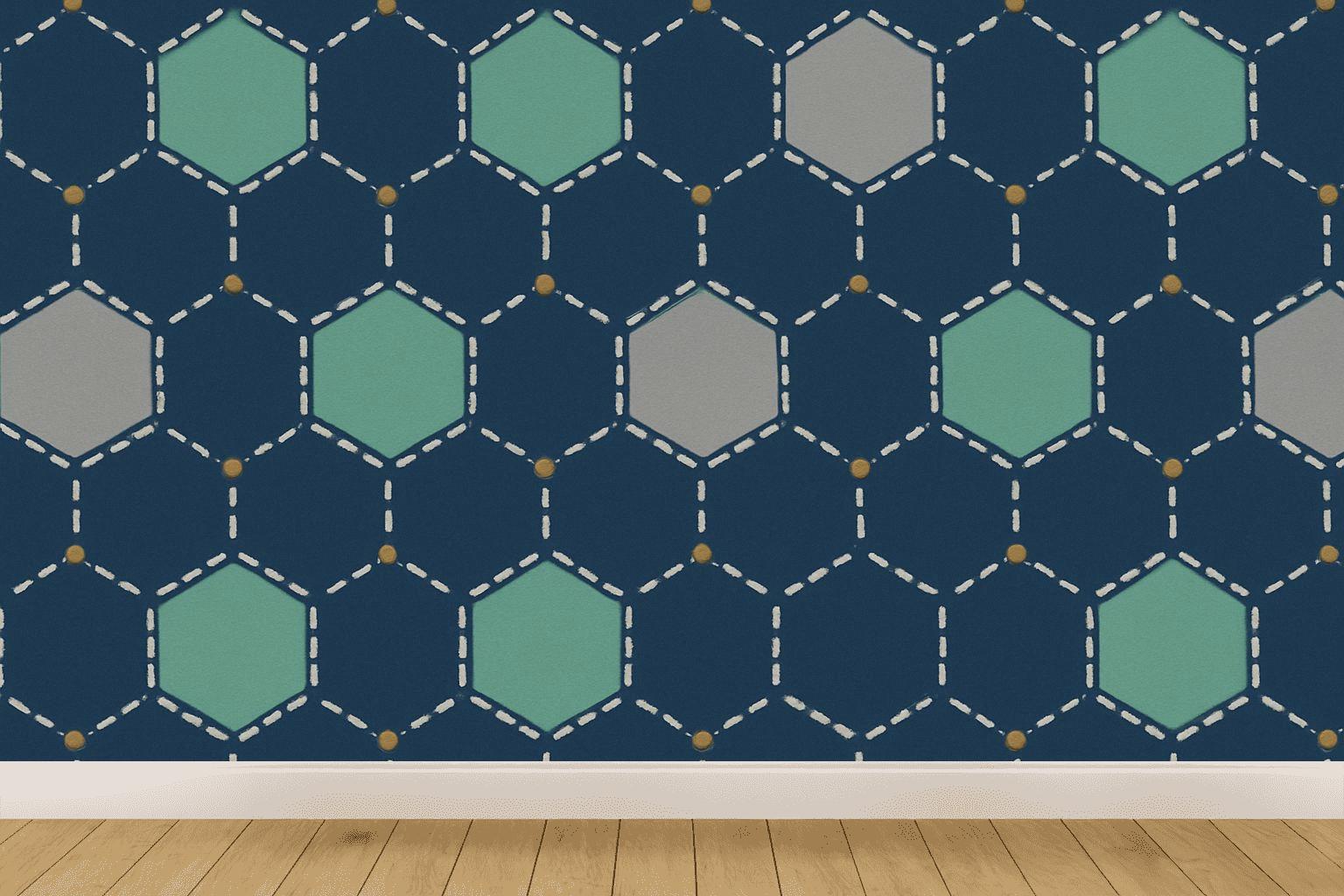 Hex Stitch Drift Matrix trendy peel wallpapers