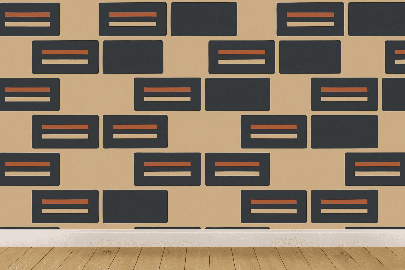 Offset Brick Phase Ladder wallpapers for interior design