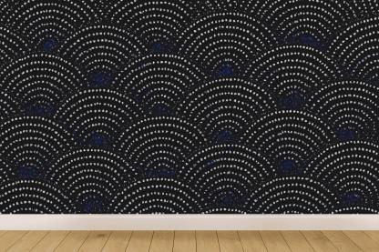 Microdot Orbit Scatter Field trendy peel wallpapers