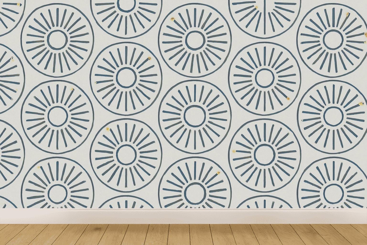 Radial Spoke Register Tiles unique pattern wallpapers