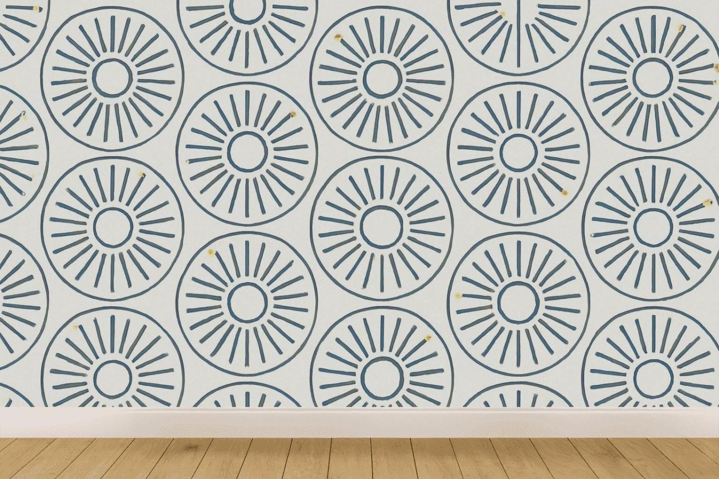 Radial Spoke Register Tiles unique pattern wallpapers