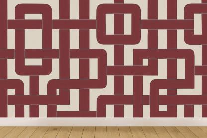 Interwoven Band Lattice Loops personalized wall coverings