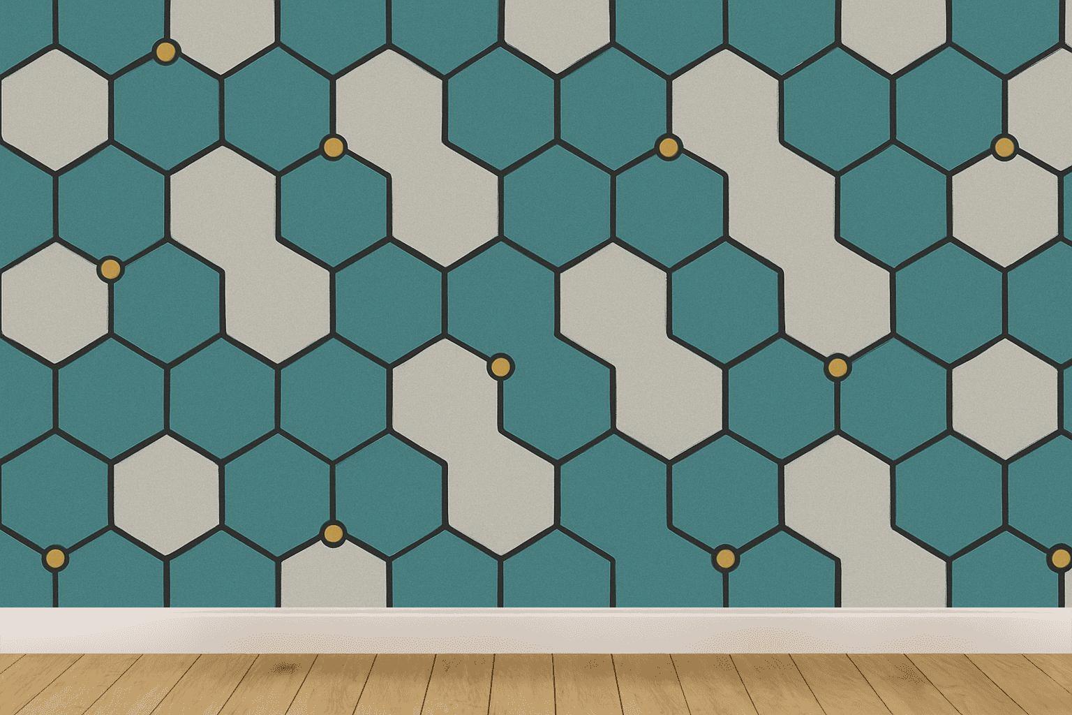 Hex Ripple Offset Weave custom wallpapers