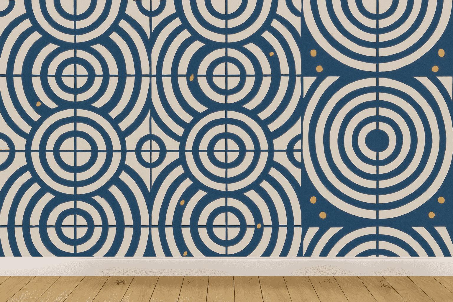 Concentric Track Tile Loops premium wall decorations