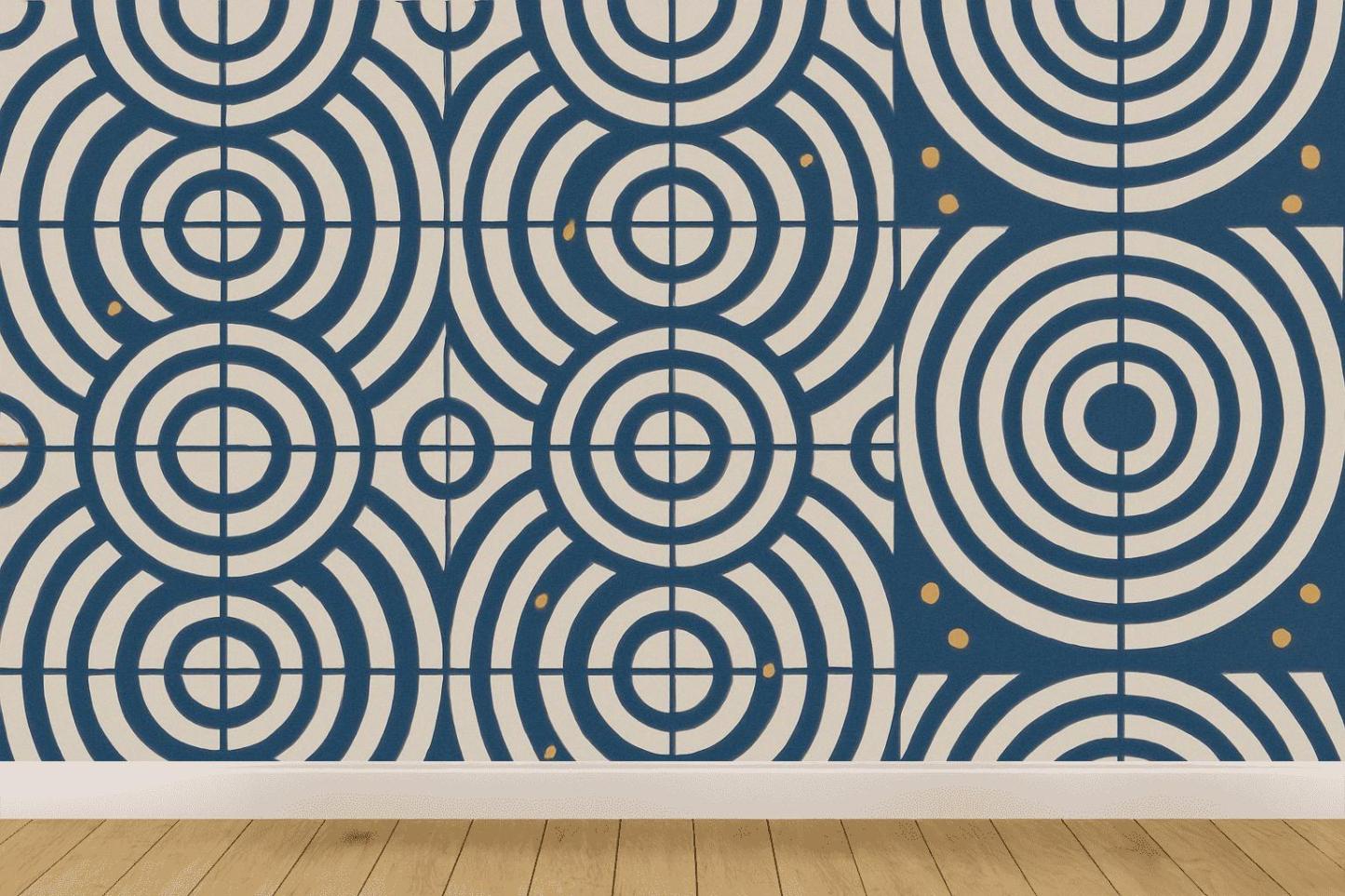 Concentric Track Tile Loops premium wall decorations
