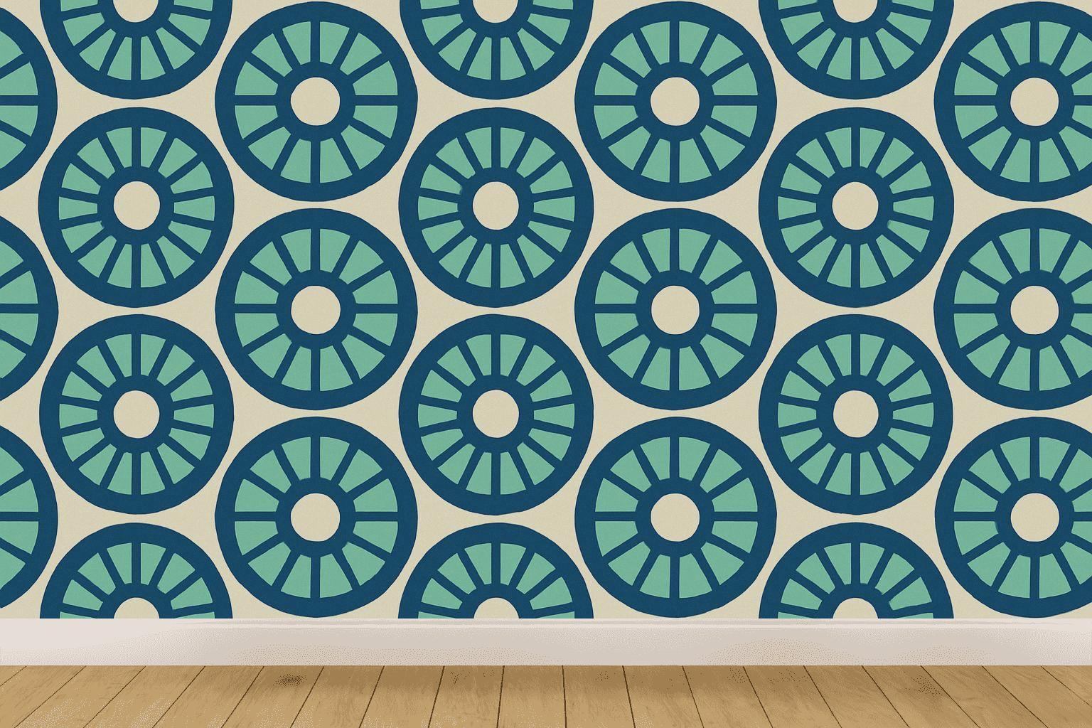 Radial Spoke Register Rounds stylish home wallpapers