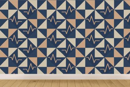 Triangular Pulse Quilt personalized wall coverings