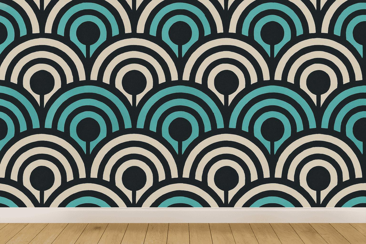 Arc Fan Register wallpapers for interior design