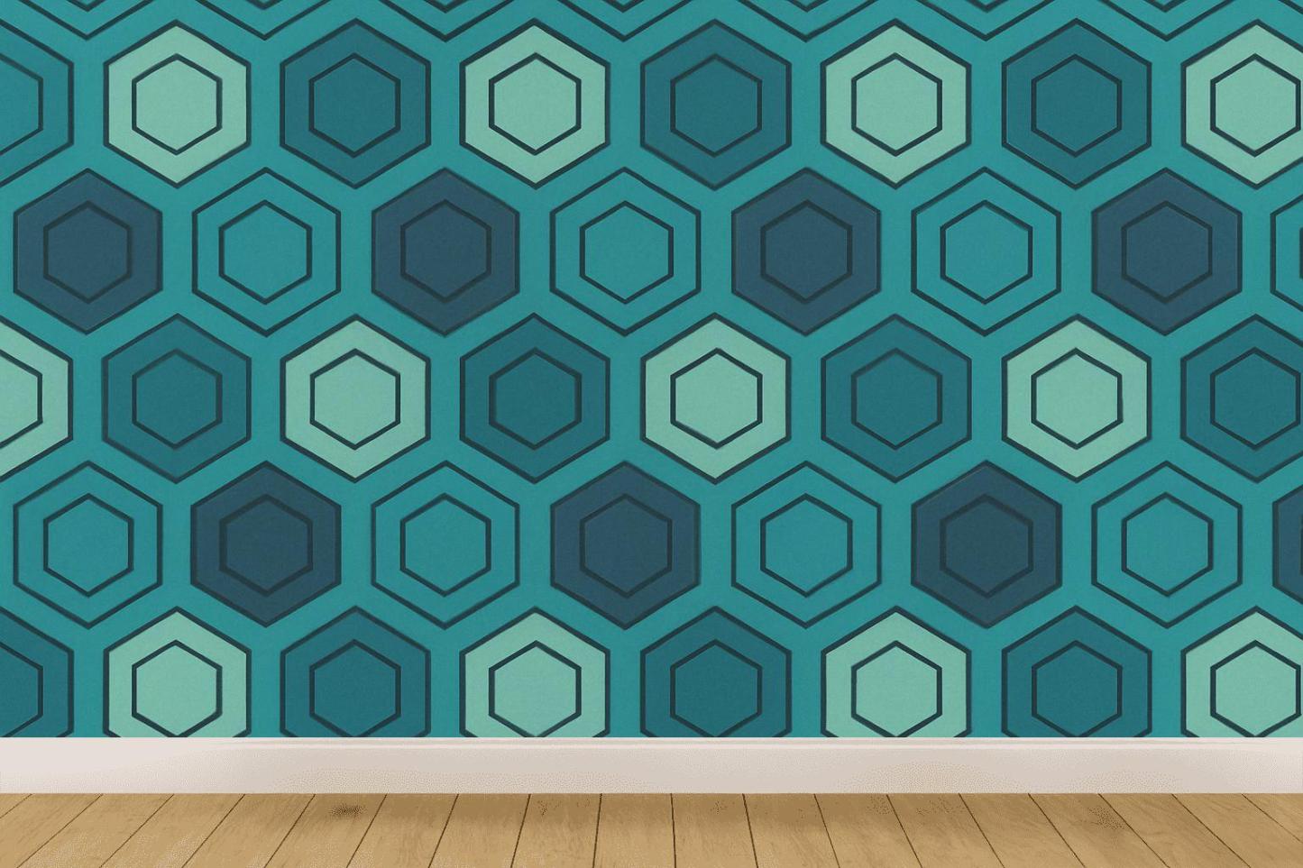 Hex Pulse Tiling custom wallpapers