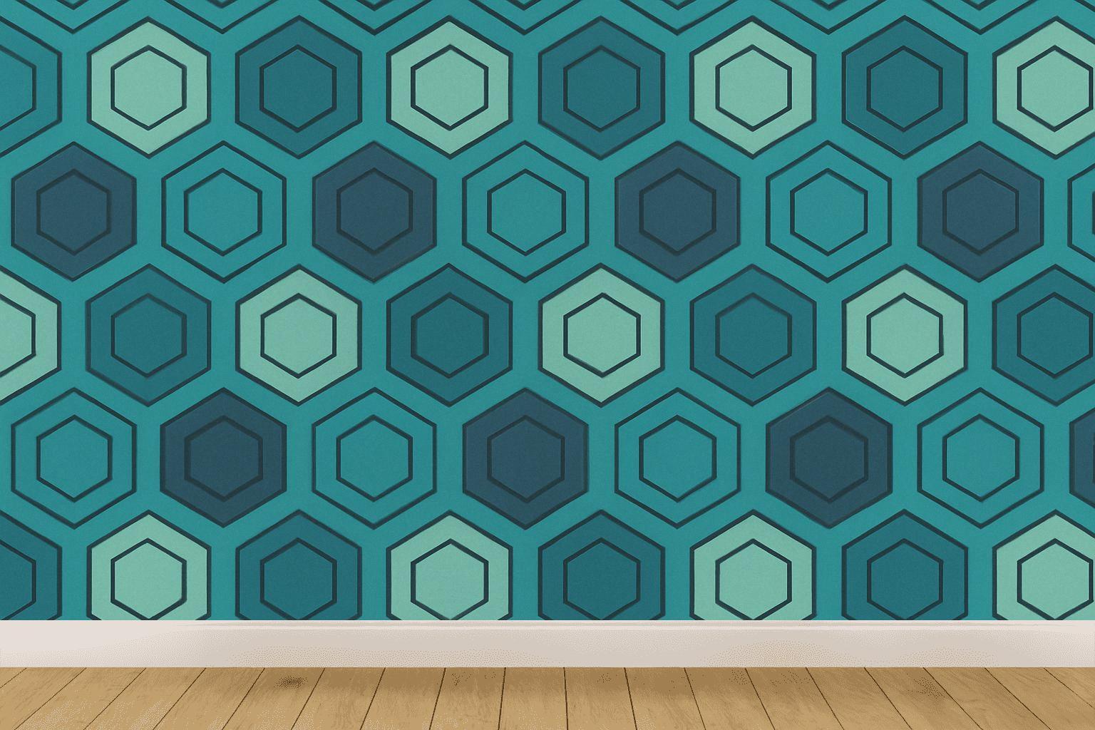 Hex Pulse Tiling custom wallpapers