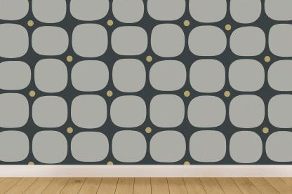 Cellular Pebble Grid designer printed wallpapers