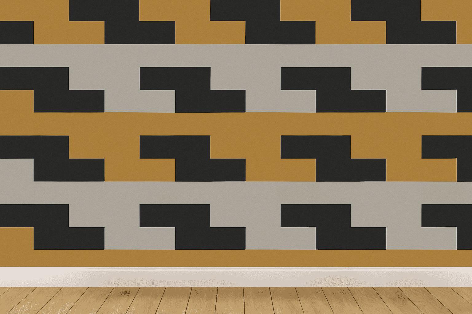 Stair Step Stripe Cadence decorative wall murals