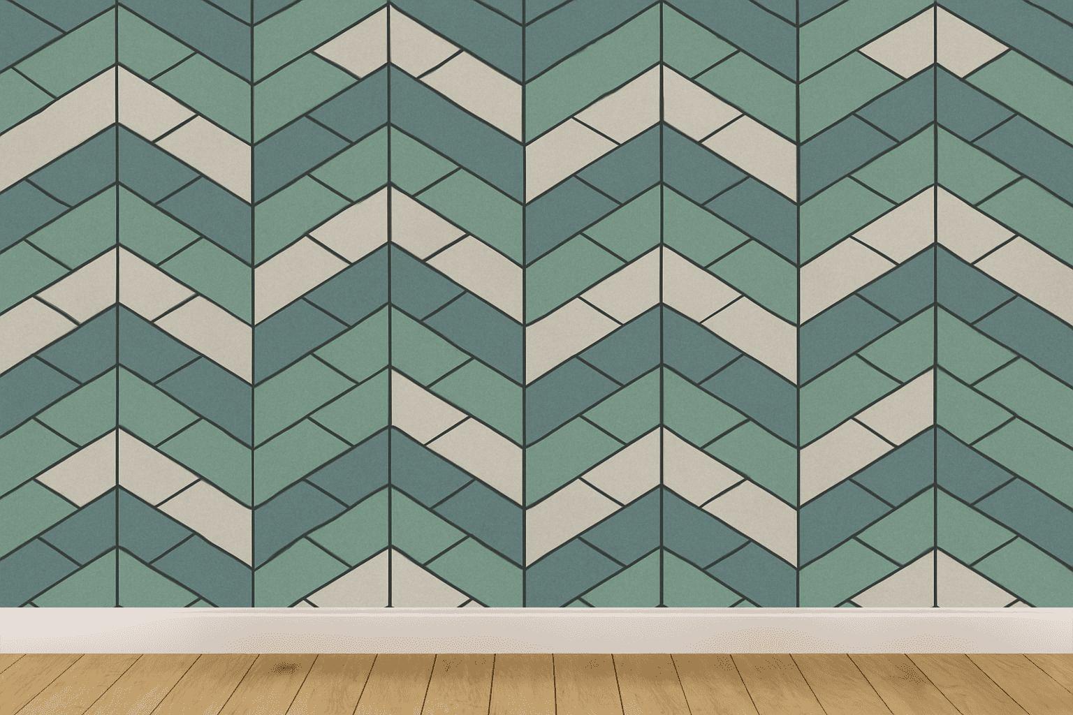 Facet Quilt Zig Array designer printed wallpapers