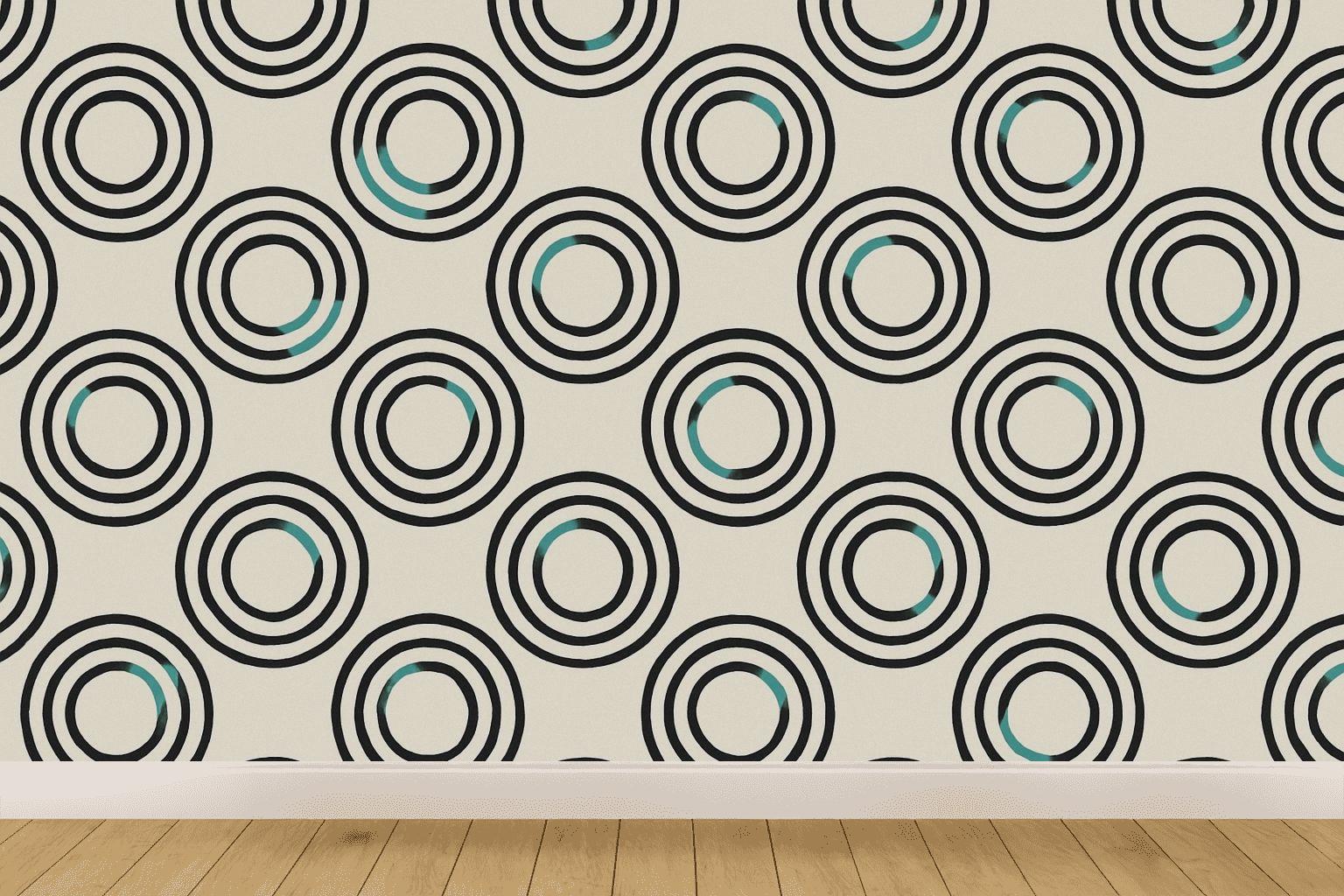 Concentric Loop Register decorative wall murals