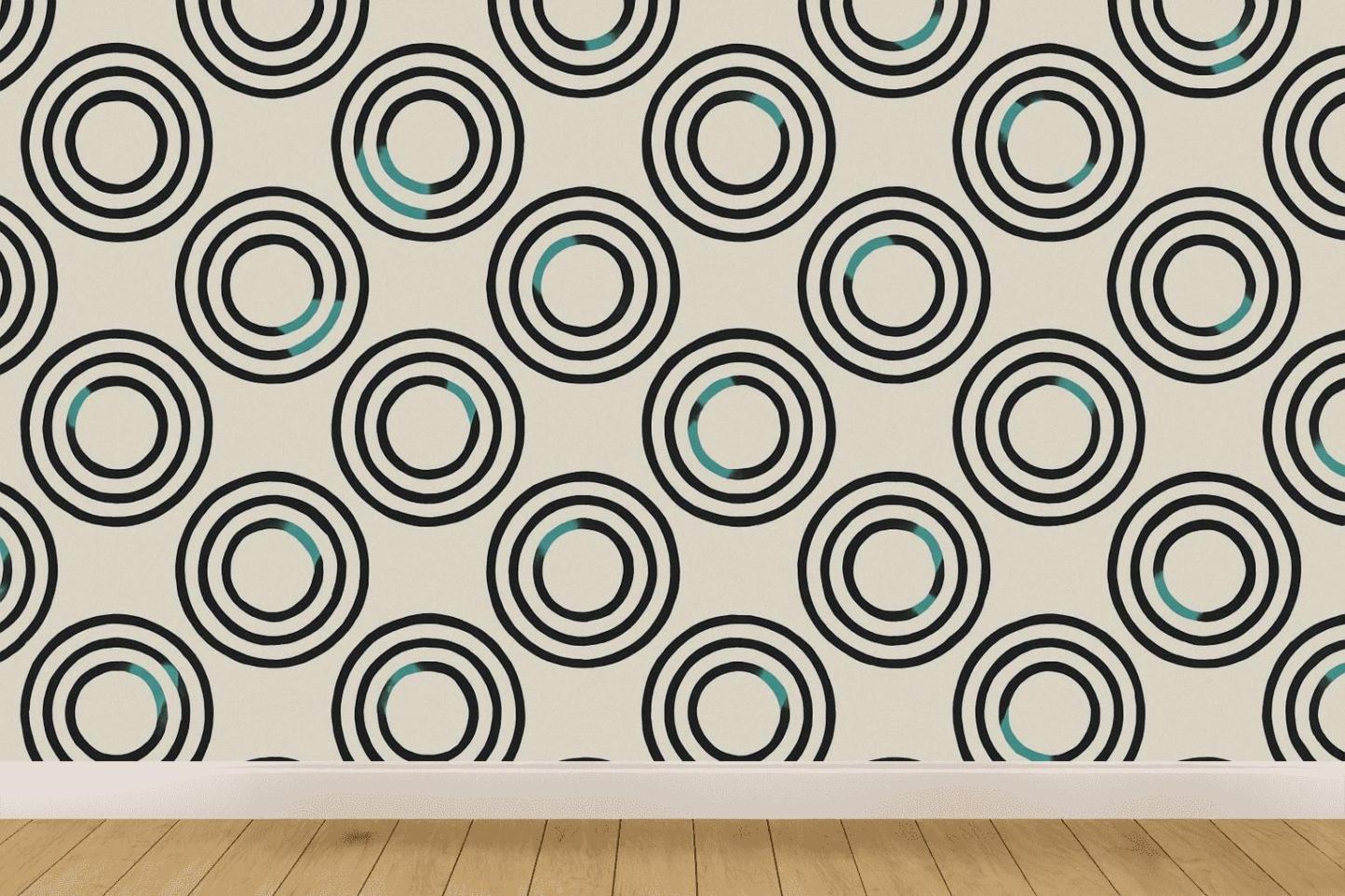 Concentric Loop Register decorative wall murals