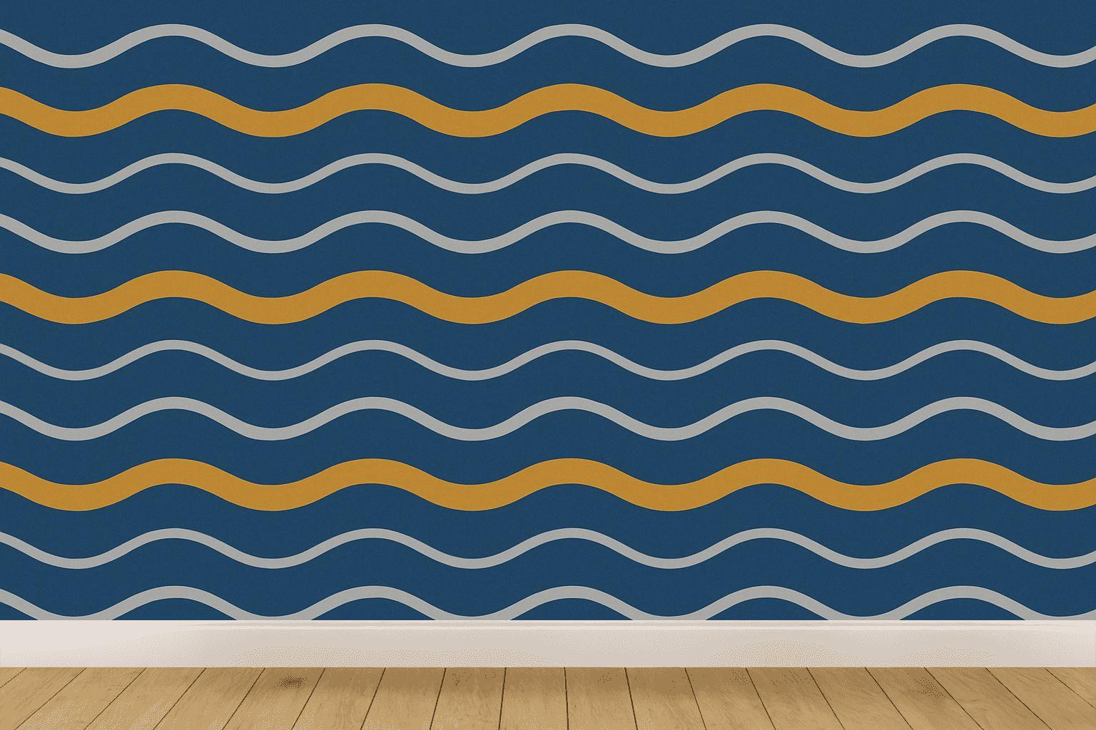 Sine Stripe Step Harmonies trendy peel wallpapers