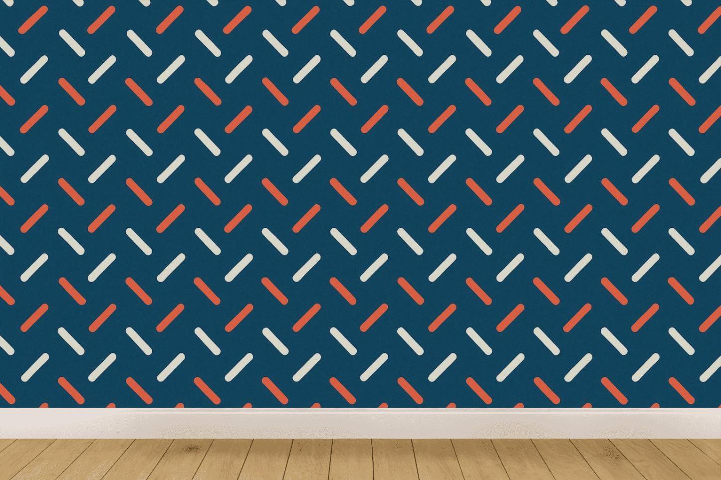 Pulsar Tick Chevron Field decorative wall murals