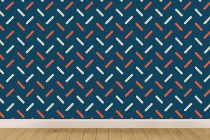 Pulsar Tick Chevron Field decorative wall murals