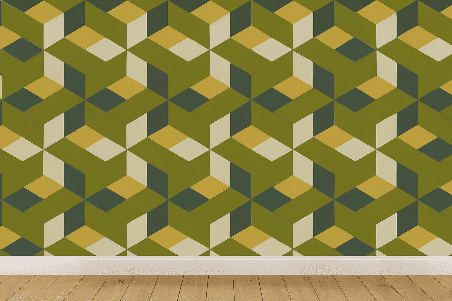 Hex Drift Micro Tile Quilt personalized wall coverings