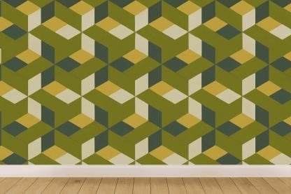 Hex Drift Micro Tile Quilt personalized wall coverings