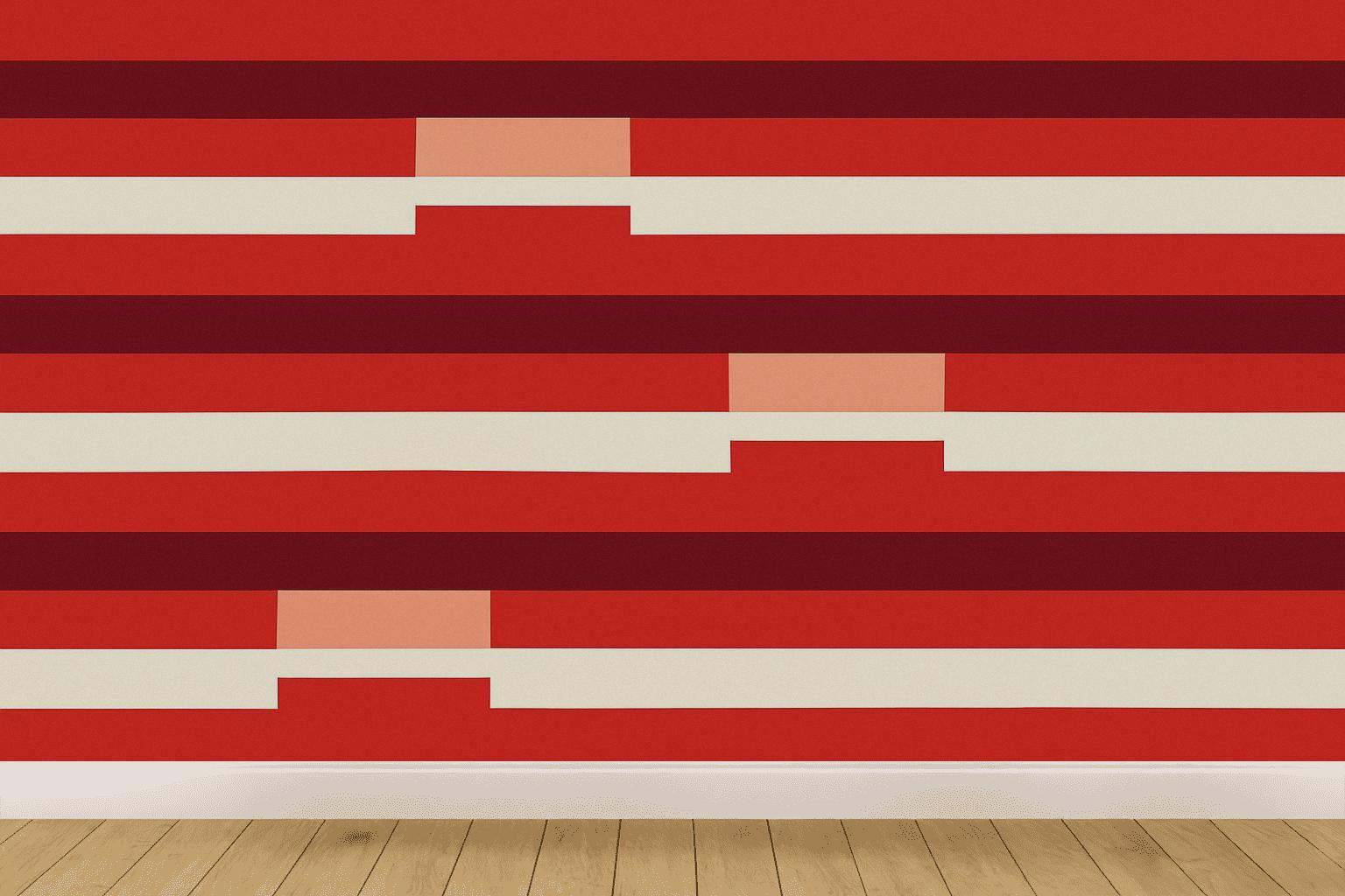 Solar Flare Stripe Stepper personalized wall coverings