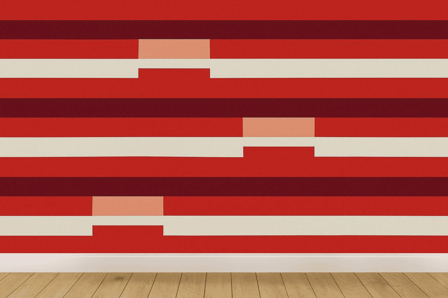 Solar Flare Stripe Stepper personalized wall coverings