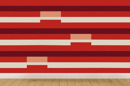 Solar Flare Stripe Stepper personalized wall coverings