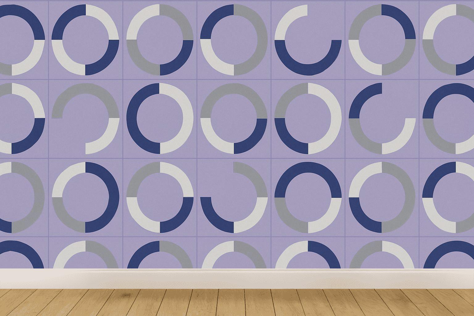Ring System Radial Tiles premium wall decorations