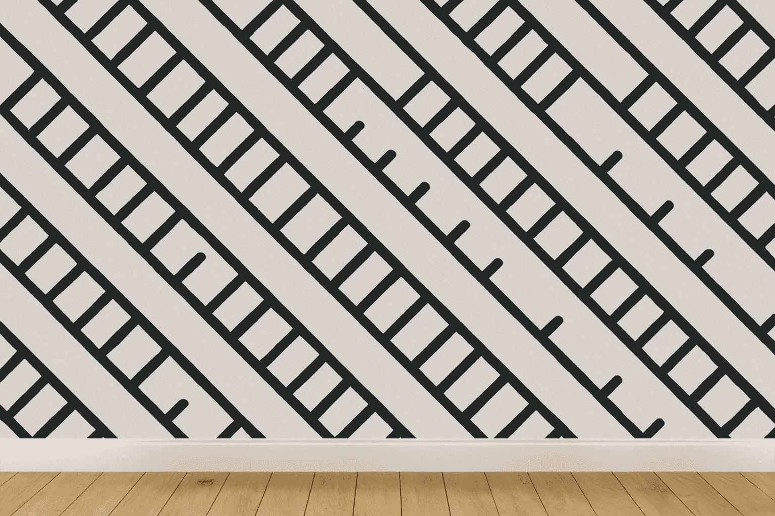 Diagonal Ladder Pulse decorative wall murals