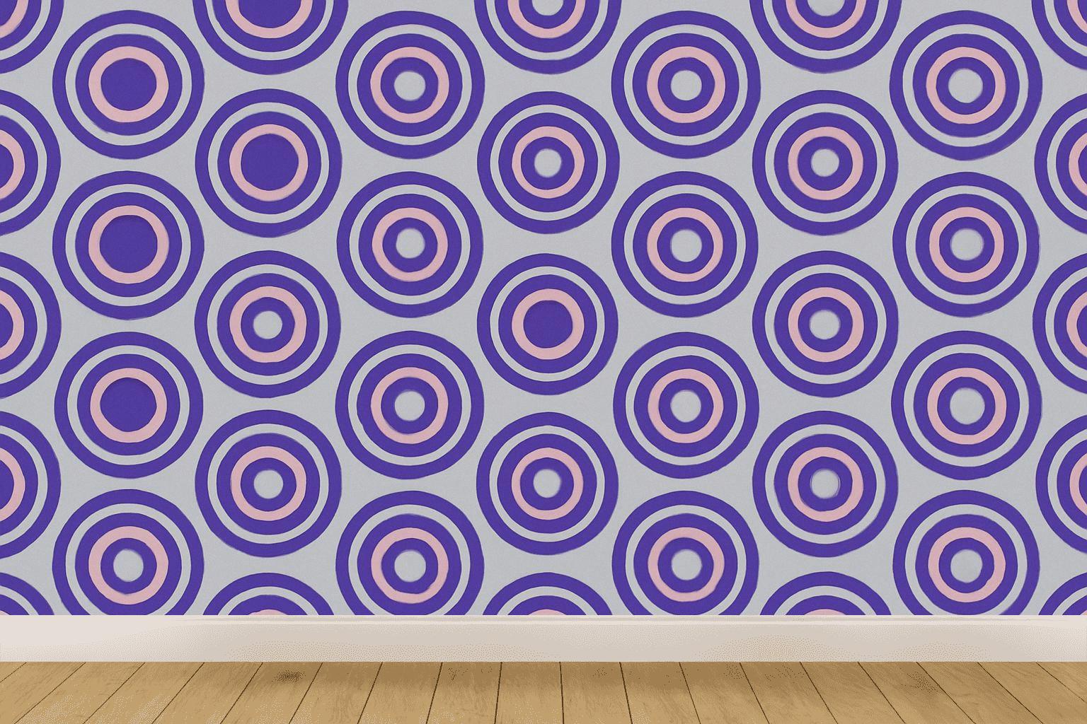 Concentric Track Register Rings trendy peel wallpapers