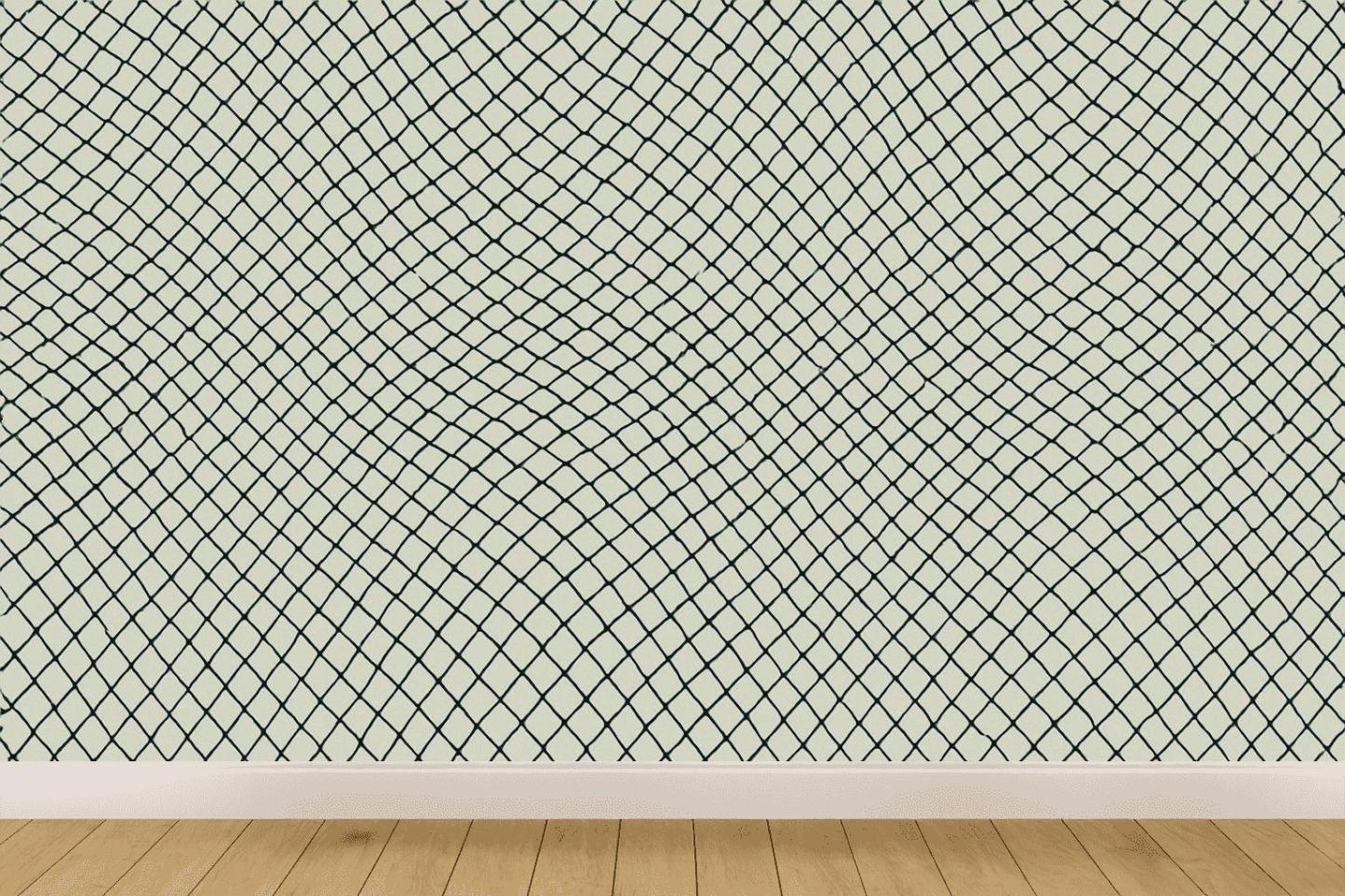 Moire Lattice Interference Weave designer printed wallpapers