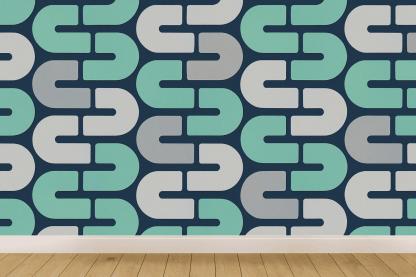 Staggered Capsule Chain Field stylish home wallpapers
