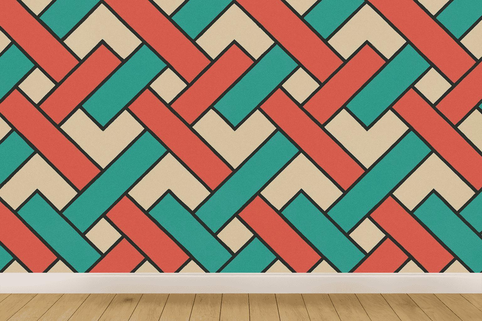 Zigzag Braid Overprint premium wall decorations