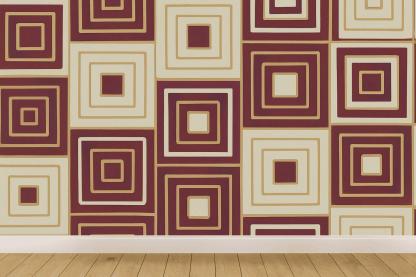 Concentric Square Track Quilt trendy peel wallpapers