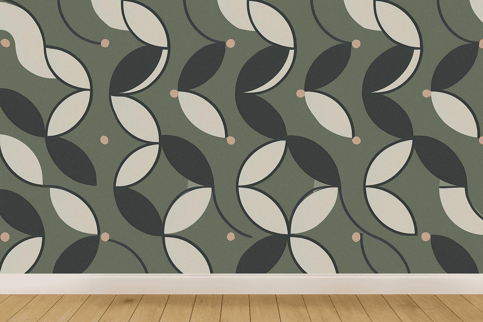 Herringbone Arc Segment Grid premium wall decorations