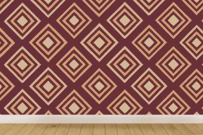 Nested Diamond Panel Loop personalized wall coverings