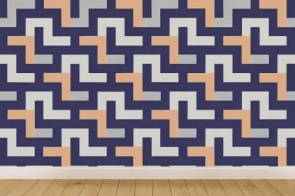 Stair Step Pixel Weave stylish home wallpapers