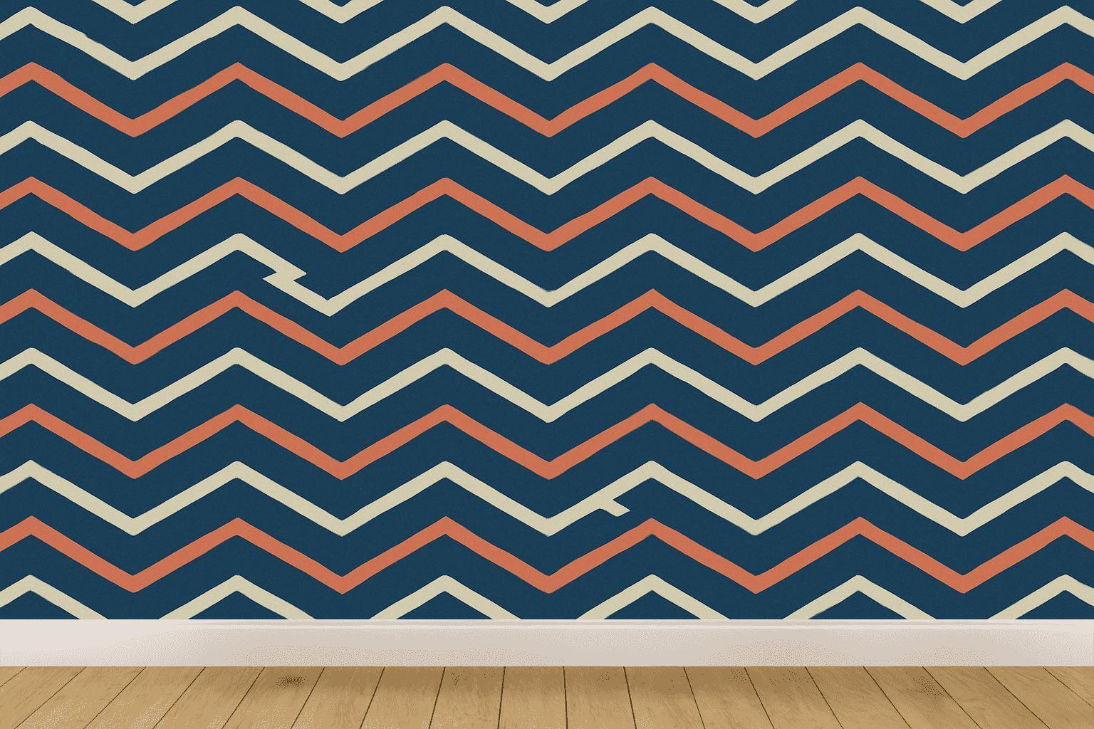 Phase Locked Zigzag Weave premium wall decorations