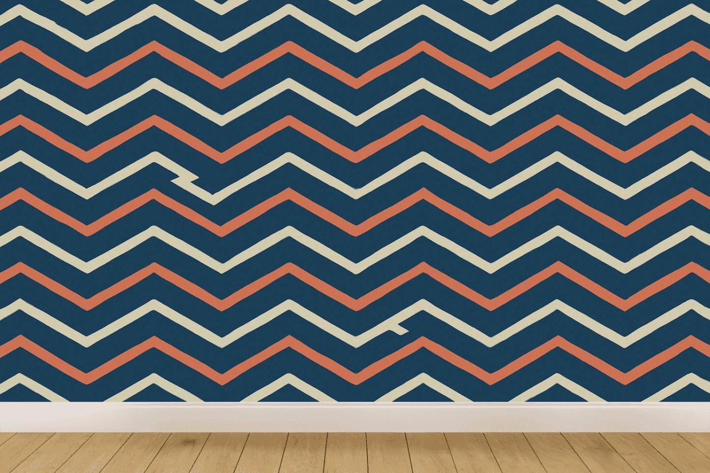 Phase Locked Zigzag Weave premium wall decorations
