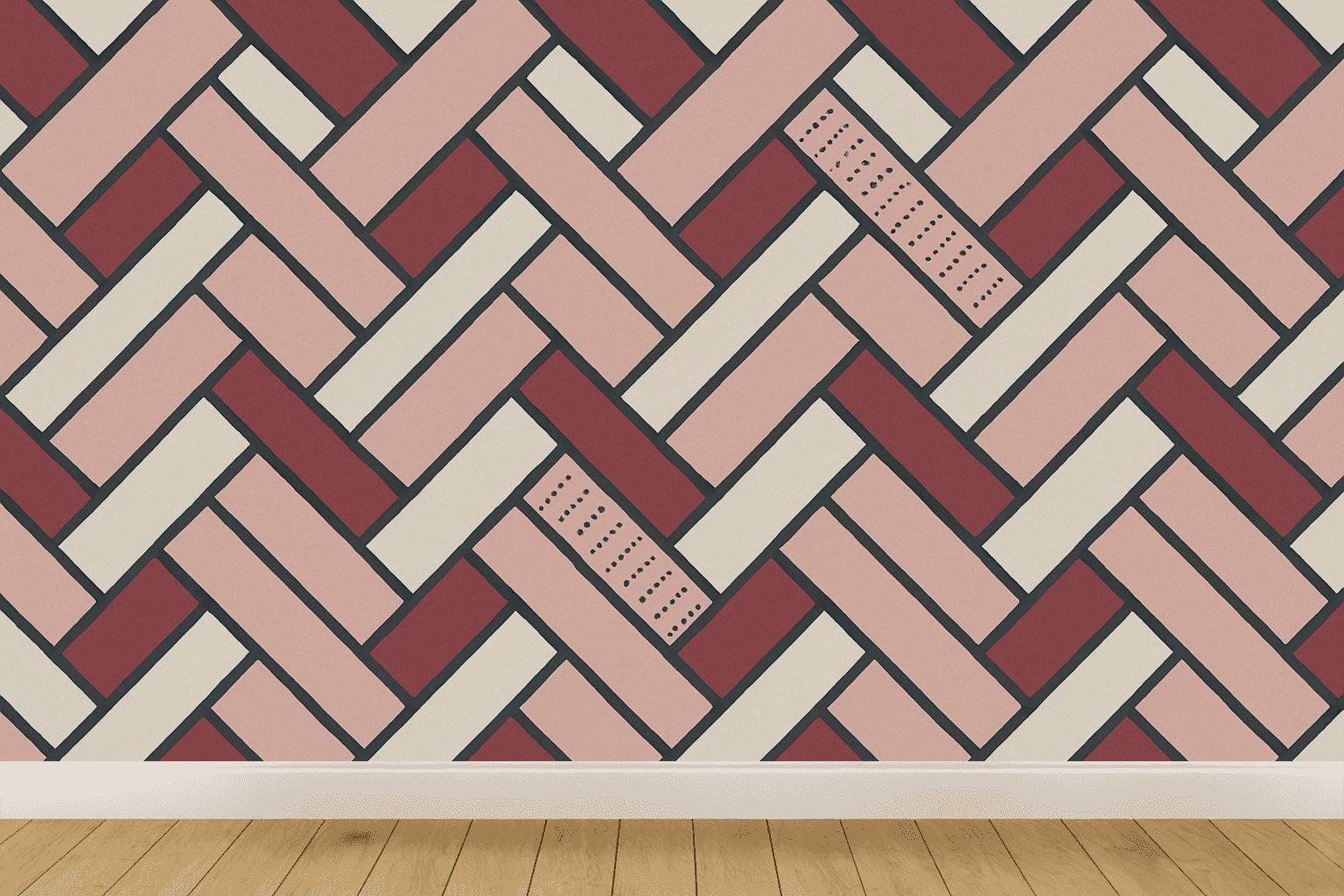 Ribbon Braid Stripe Relay trendy peel wallpapers