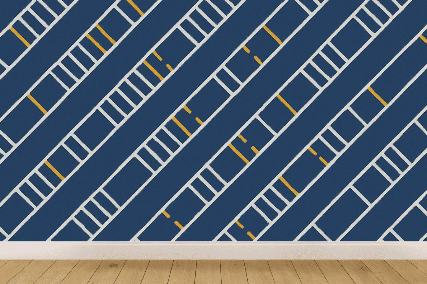 Diagonal Ladder Notch Sweep wallpapers for interior design