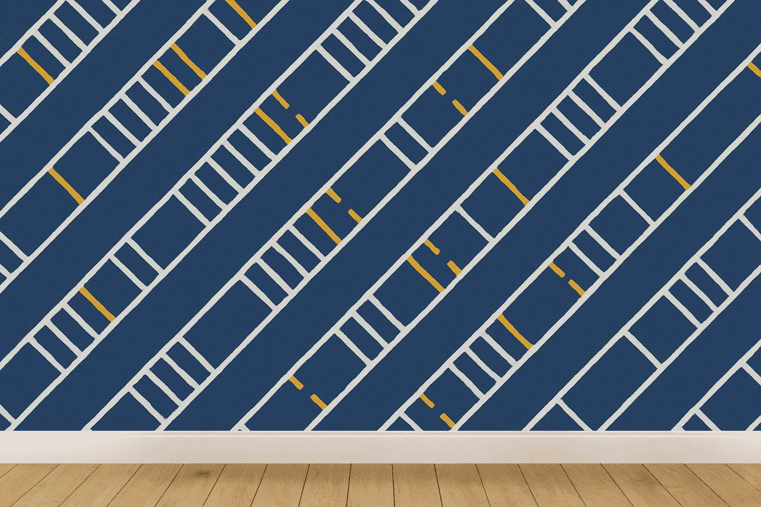 Diagonal Ladder Notch Sweep wallpapers for interior design